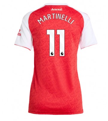 Arsenal Gabriel Martinelli #11 Replica Home Stadium Shirt for Women 2025-26 Short Sleeve